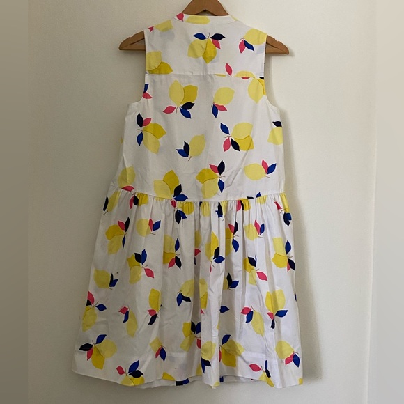 ♠️ Kate Spade ♠️ EUC Lemon Zest Sleeveless Dress Tuxedo Front Size S - Picture 6 of 10